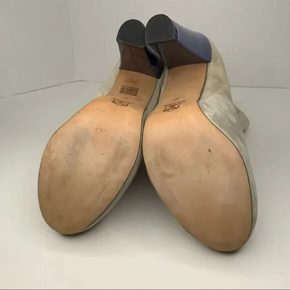 CARVEN high heel suede booties. - Picture 10 of 12